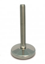 Stainless steel feet – medium load – Stainless steel adjustable feet Ø 100, 10° tilting screw, heavy load